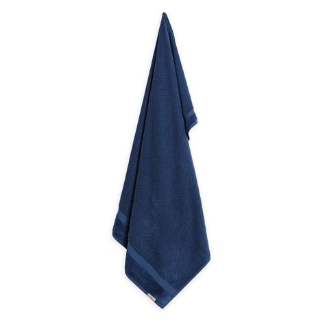 Sábana de baño Karsten Milenium 450gr 86 x 150 cm Azul Marino-1