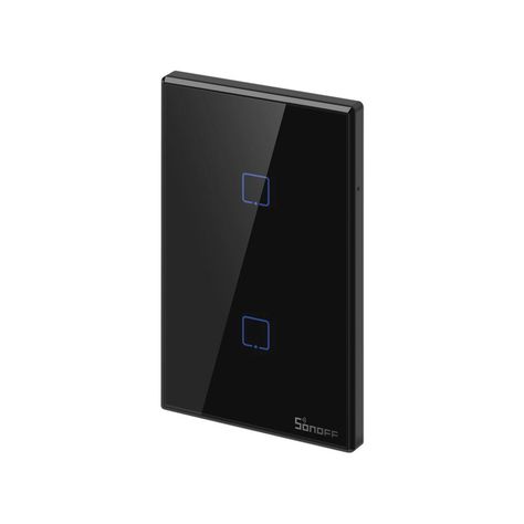 Interruptor Smart 2 Canales Negro WiFi + RF T3US2C Sonoff-4