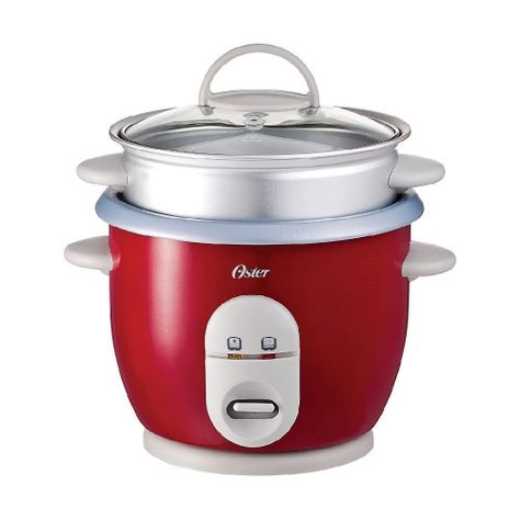 Arrocera multiusos Oster® roja de 3 tazas CKSTRC4723-0