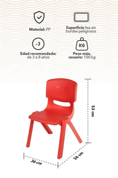 Silla Infantil Roja-2