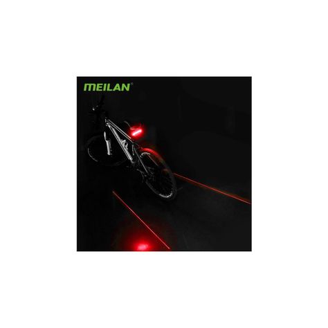 Led Bicicleta Trasero Meilan X5 Con Laser Y Señalizador - Ps-1
