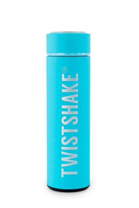 Termo para agua Twistshake Hot & Cold 420ml azul-0
