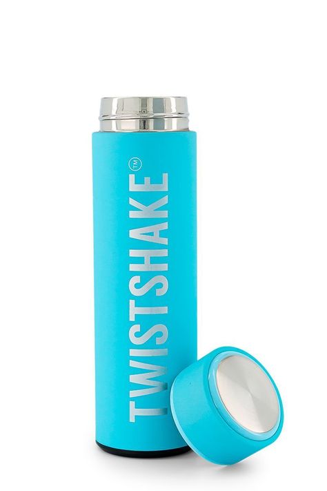 Termo para agua Twistshake Hot & Cold 420ml azul-1
