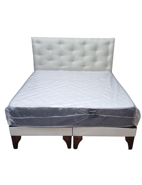 Cama Europea 2plazas Crudo Lino Rimar-3