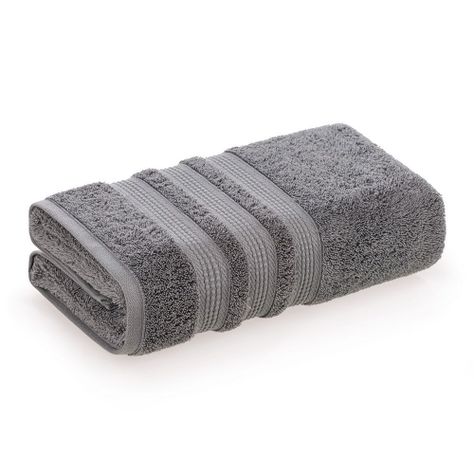 Sábana de baño Karsten Suprema 550gr 86 x 150 cm Gris-0