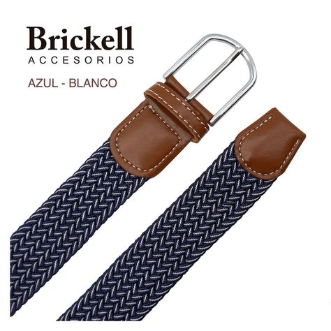 Cinturon Brickell Modelo Azul Blanco-2