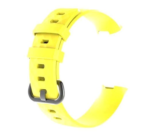 Correa Silicona Compatible Fitbit Charge 3 & 4 / 22,6mm Amarillo-0