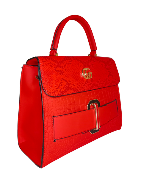 Cartera O Bolso roja Grande De Mujer -1