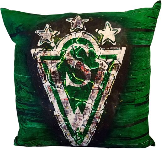 Cojín Felpa 45x45 cm De Santiago Wanderers Extra Suave -0