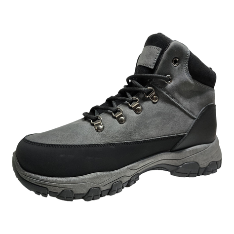 Zapatilla Hombre Gris New Walk Caña-3