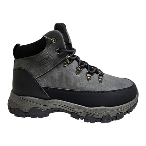 Zapatilla Hombre Gris New Walk Caña-4