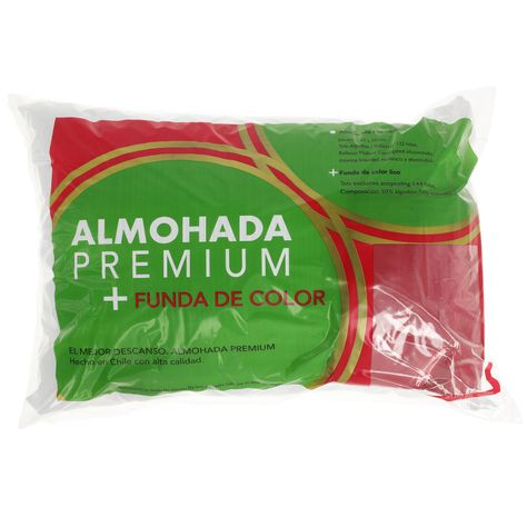 Almohada + Funda Roja 50x70 cm -0