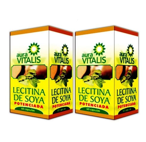 Lecitina Soya Potenciada 2x60 Caps Lecitina De Soya Pomelo A.v Colesterol-0