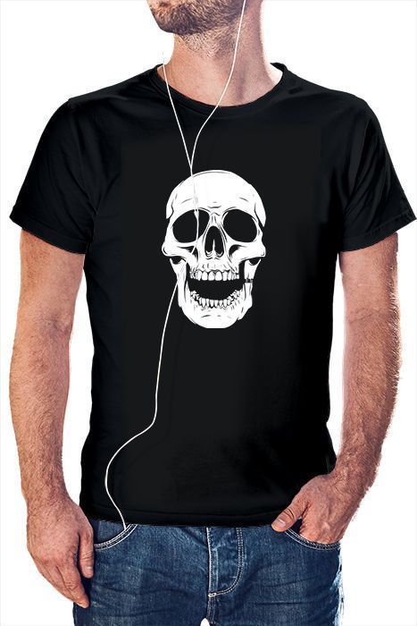 Polera Hombre diseño calavera -0