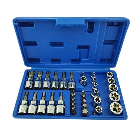Set Dados 3/8 Torx Estrella Macho Y Hembra 34 Pcs-0