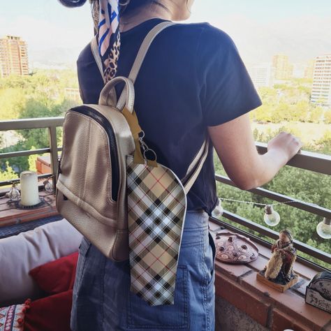Bolso termico para botella Tartan-3