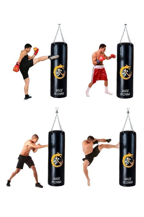 Saco Boxeo Punching Ball 180 cm Negro-1
