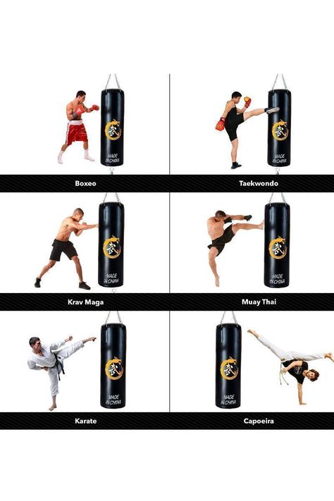 Saco Boxeo Punching Ball 180 cm Negro-4