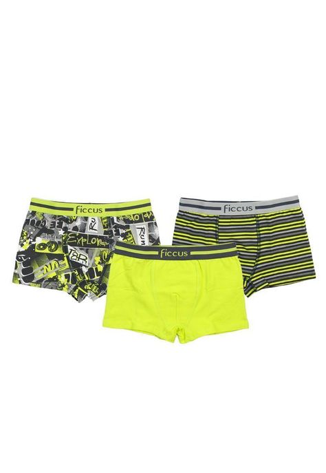 Pack triple boxers kids niño ficcus 638-0