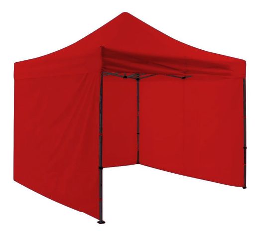 Toldo Plegable Jardimex 3x3 Paredes Antilluvia Proteccion UV Rojo-0