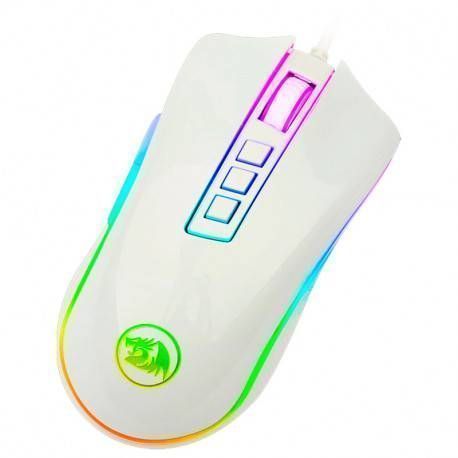 Mouse Gamer Redragon Cobra M711W, White-1