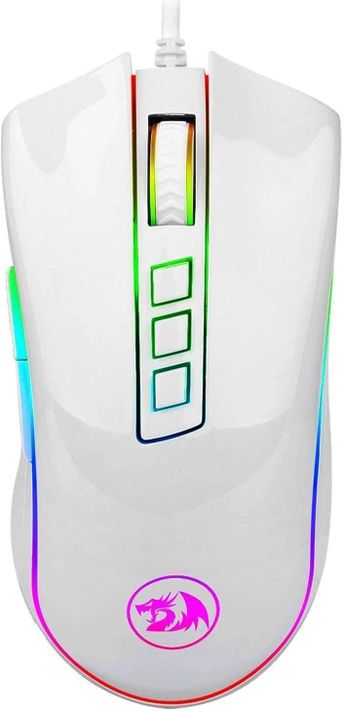 Mouse Gamer Redragon Cobra M711W, White-0