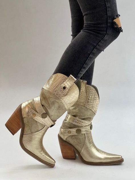 Bota Letty dorado Exotica-0