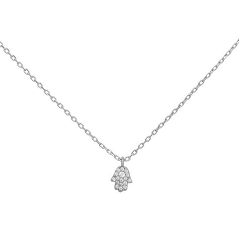 Collar Mano de Fátima Plata 925 Boaz Joyas-0