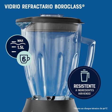 Licuadora Oster® programas automáticos con tecnología reversible, pantalla táctil y vaso BLend-N-Go BLSTPYG1312XBG-4