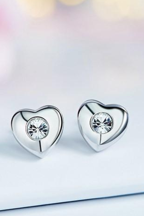 Aros Vanité Corazón Plata Italiana-1
