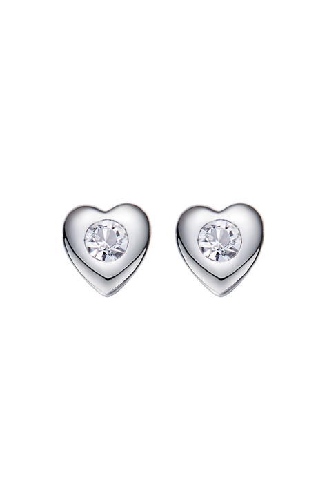 Aros Vanité Corazón Plata Italiana-0