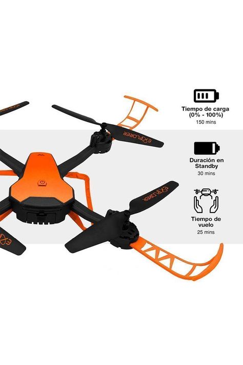 Drone A30 con Cámara HD y WiFi Naranjo-4