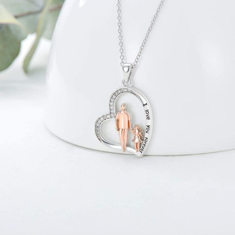 Collar Papá E Hija Plata 925-1