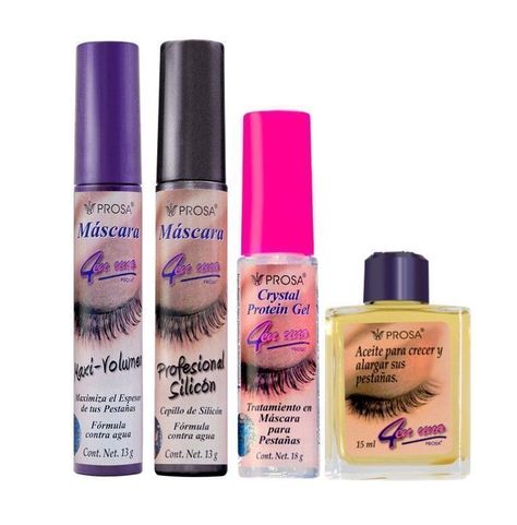 Pack Máscaras De Pestañas, Cejas Y Aceite Fortalecedor Prosa-0