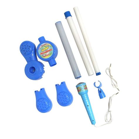 Microfono Pedestal Karaoke Mp3 Niños Singer Azul-1