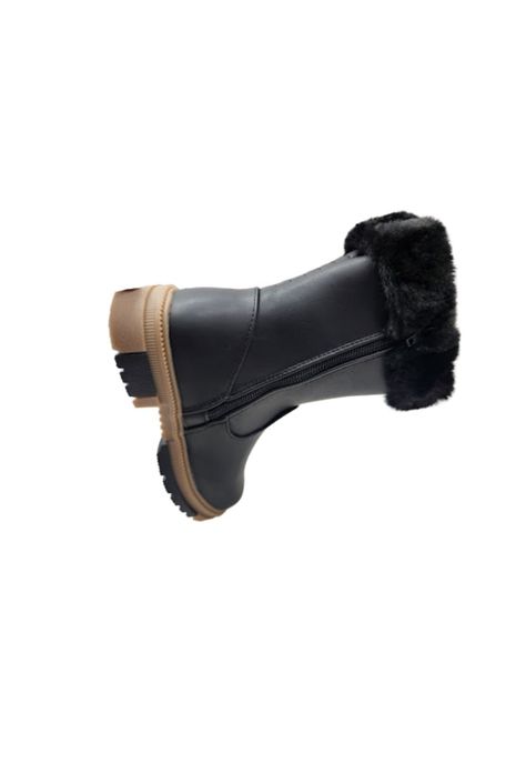 Bota de Invierno Negro Lazo-3