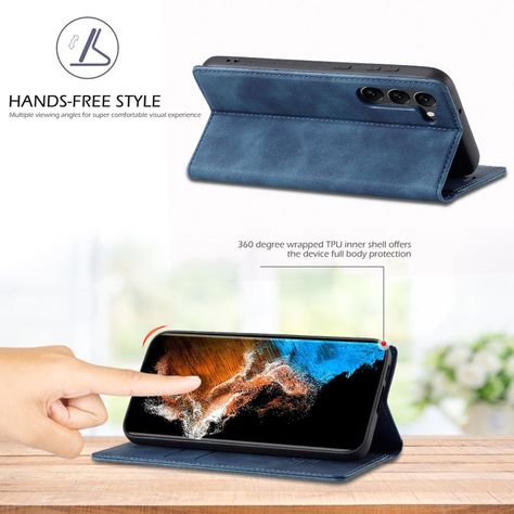 Para: Galaxy S23 Plus (S23+), Funda Estuche Cuero Tarjeta-5