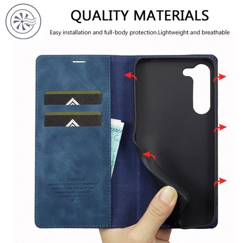 Para: Galaxy S23 Plus (S23+), Funda Estuche Cuero Tarjeta-2