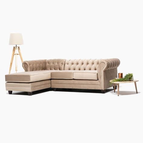 Seccional Chesterfield Izquierdo Beige-1