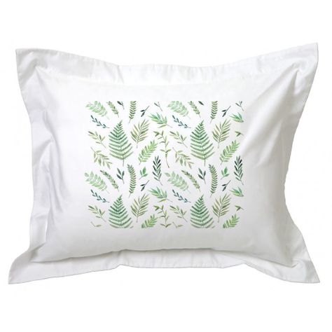 Funda de Almohada Hojas Verdes-0