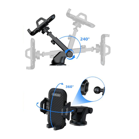 Soporte De Auto Negro Rotación de 360°-2