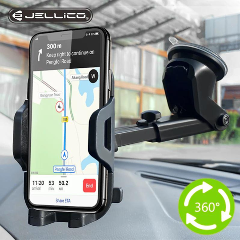 Soporte De Auto Negro Rotación de 360°-3