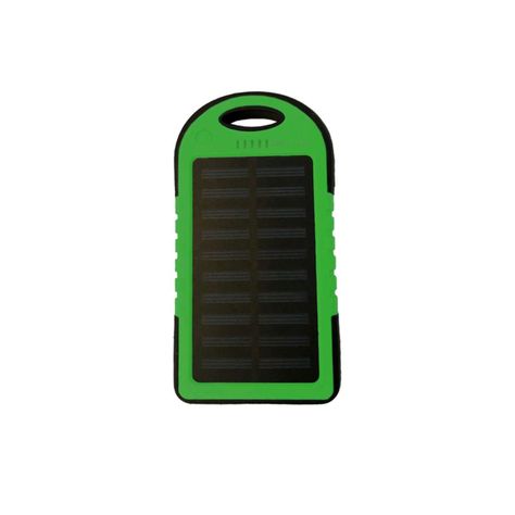 Power Bank Batería Solar 5600mah Verde - PuntoStore-0