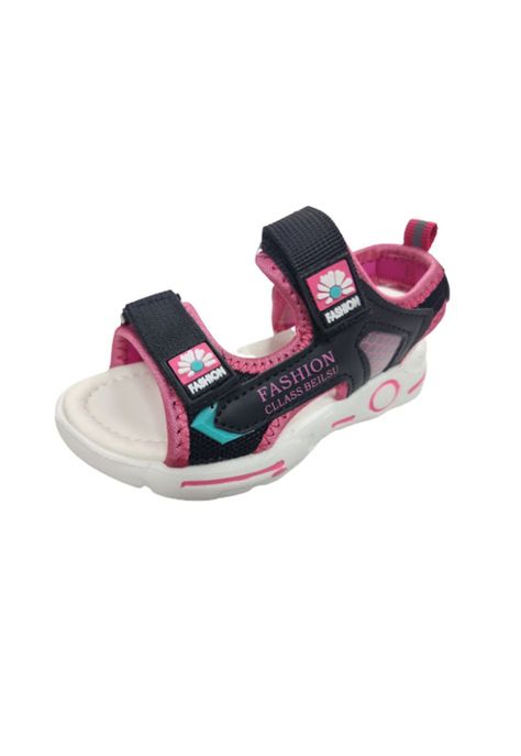Sandalia Niña Fucsia Dos Velcro-0