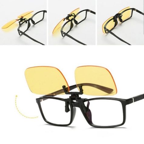Lentes Sobrepuesto Clip Manejar Noche Vision Nocturna AG84-3