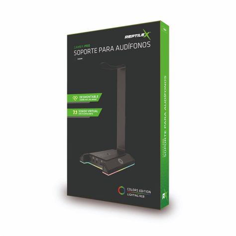 Soporte Para Audífonos Gamer Puerto Mic y Sonido Reptilex -2