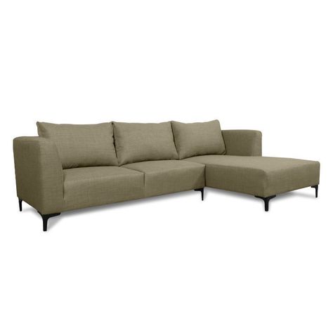 Seccional Suria Chenille Tipo Lino Beige-1