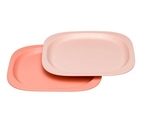 Platos Green Materias Primas Renovables Rosa NIP-1