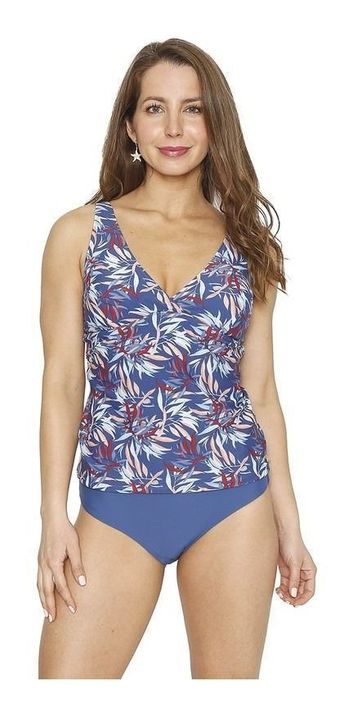 Traje Baño Mujer Tankini Nuevo Original H2o-0