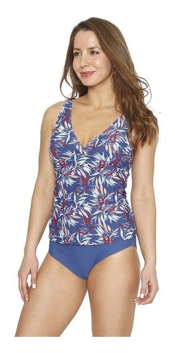 Traje Baño Mujer Tankini Nuevo Original H2o-3